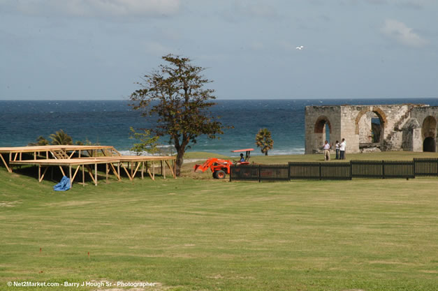 The Aqueduct Venue Under Construction - Thursday, January 18th - 10th Anniversary - Air Jamaica Jazz & Blues Festival 2007 - The Art of Music - Tuesday, January 23 - Saturday, January 27, 2007, The Aqueduct on Rose Hall, Montego Bay, Jamaica - Negril Travel Guide, Negril Jamaica WI - http://www.negriltravelguide.com - info@negriltravelguide.com...!