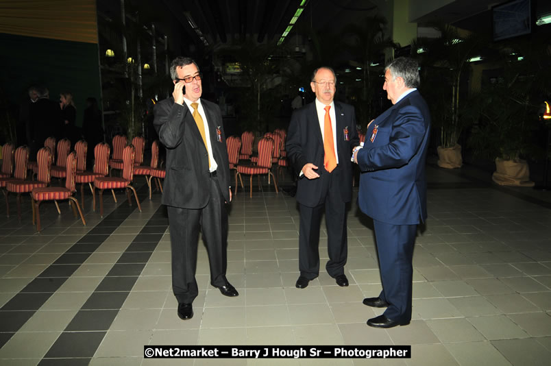 The Unveiling Of The Commemorative Plaque By The Honourable Prime Minister, Orette Bruce Golding, MP, And Their Majesties, King Juan Carlos I And Queen Sofia Of Spain - On Wednesday, February 18, 2009, Marking The Completion Of The Expansion Of Sangster International Airport, Venue at Sangster International Airport, Montego Bay, St James, Jamaica - Wednesday, February 18, 2009 - Photographs by Net2Market.com - Barry J. Hough Sr, Photographer/Photojournalist - Negril Travel Guide, Negril Jamaica WI - http://www.negriltravelguide.com - info@negriltravelguide.com...!