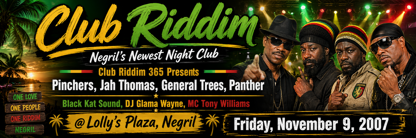 Club Riddim 365 — Lolly's Plaza, Negril, Jamaica — November 9, 2007